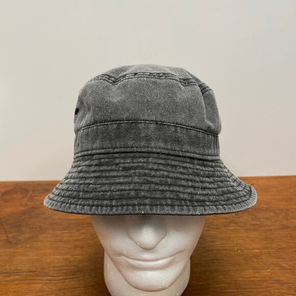 Urban Outfitters Vented Charcoal Gray Unisex Bucket Hat Inner Band Size 22.5” - Picture 3 of 8